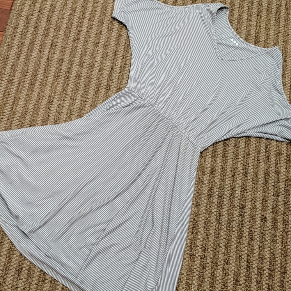 Three Dots New Casual Stripe Dress Small - Picture 3 of 6